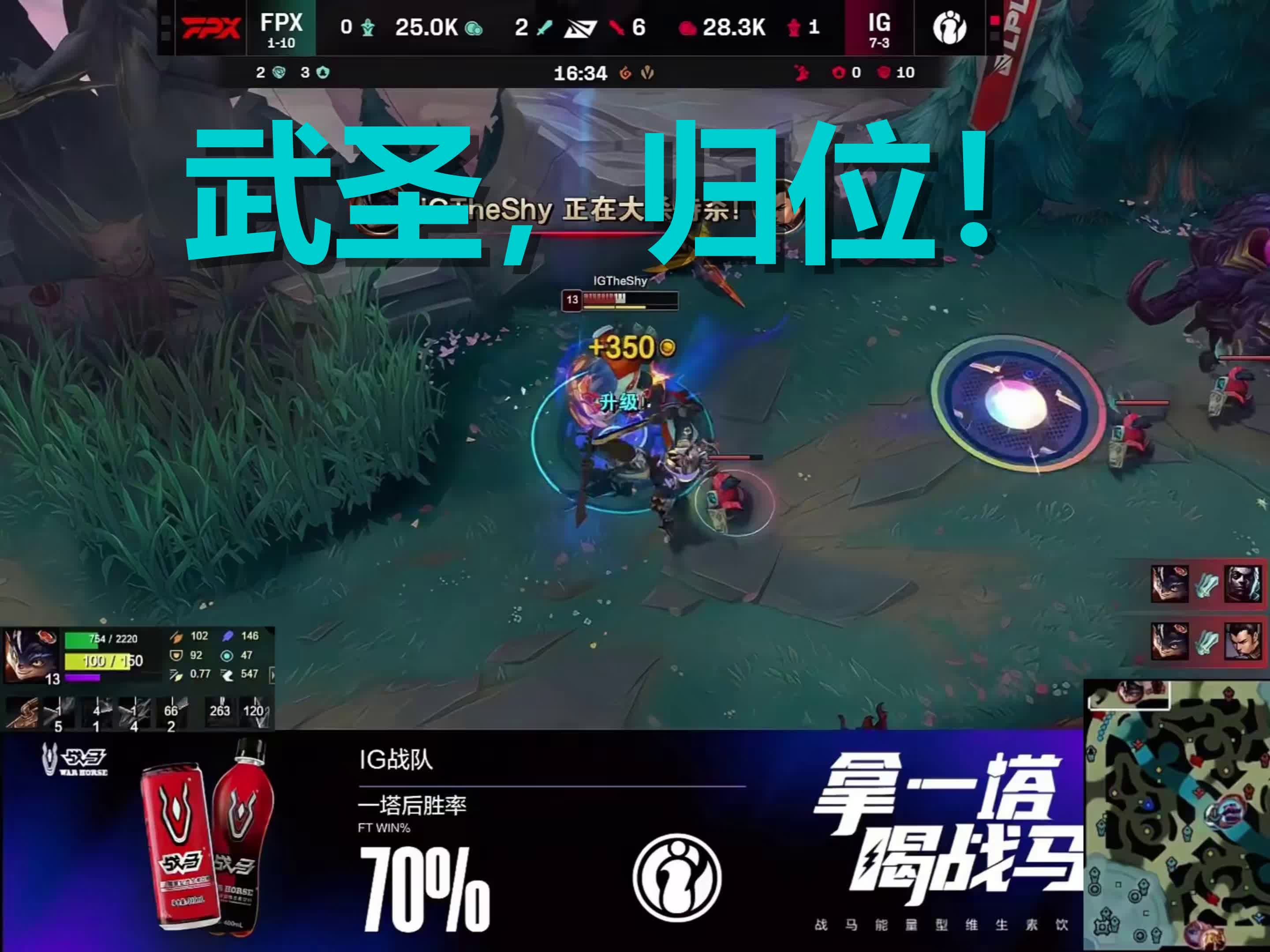 TheShy意外战胜FPX，重要助攻引爆全场！全场沸腾不已(英雄联盟theshy集锦)